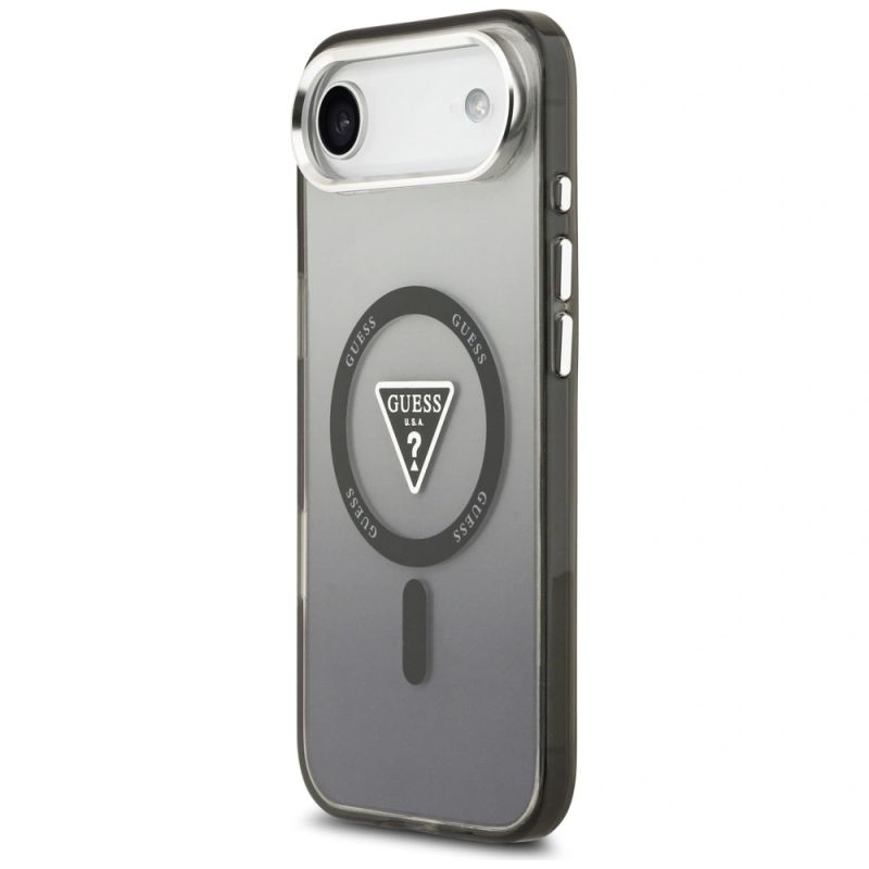 Etui Guess IML Gradient Triangle Logo MagSafe na iPhone Air - czarne - obrazek 2