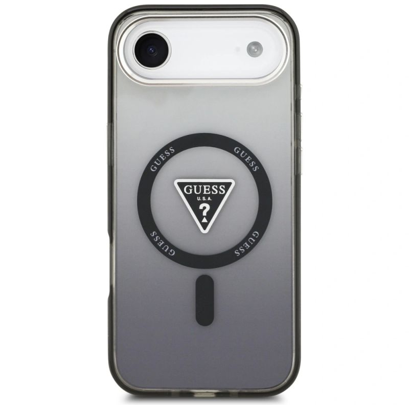 Etui Guess IML Gradient Triangle Logo MagSafe na iPhone Air - czarne - obrazek 3
