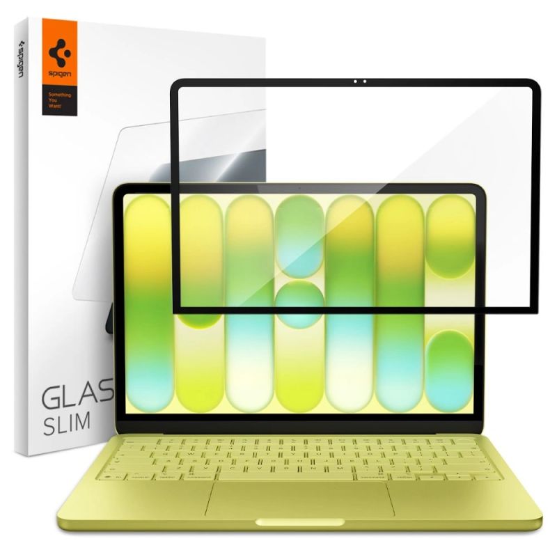 Szkło hartowane Spigen Glas.tR Slim FC na MacBook Neo 13" 2026 - czarne