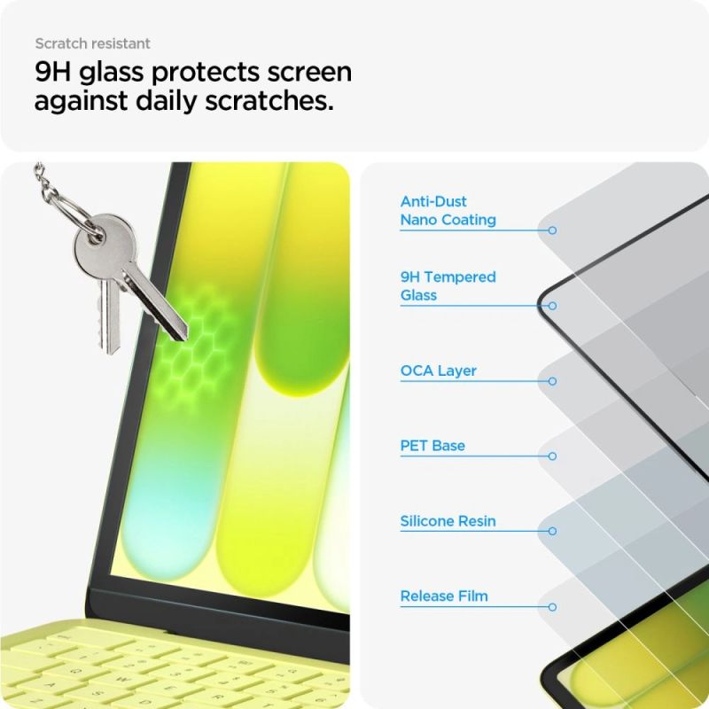 Szkło hartowane Spigen Glas.tR Slim FC na MacBook Neo 13" 2026 - czarne - obrazek 7