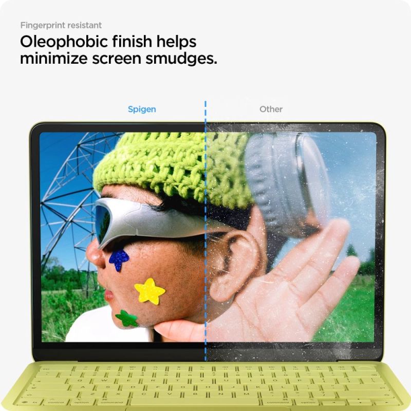 Szkło hartowane Spigen Glas.tR Slim FC na MacBook Neo 13" 2026 - czarne - obrazek 8