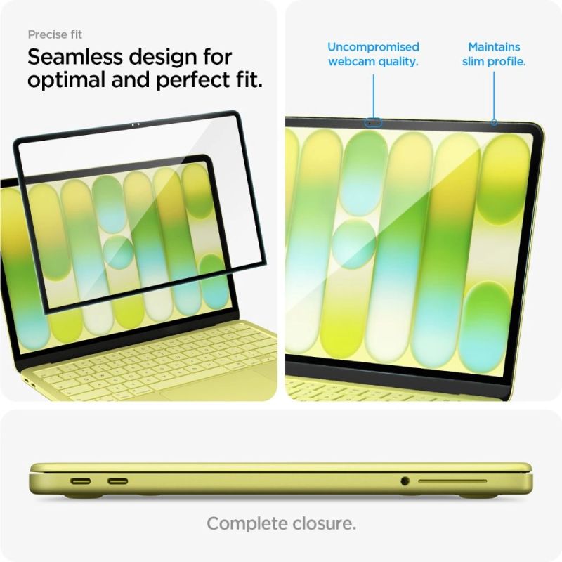 Szkło hartowane Spigen Glas.tR Slim FC na MacBook Neo 13" 2026 - czarne - obrazek 9