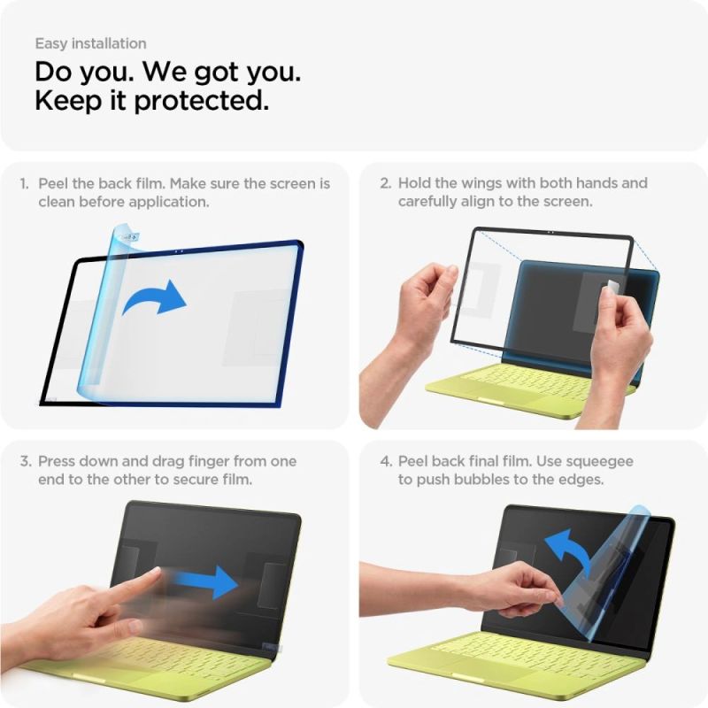Szkło hartowane Spigen Glas.tR Slim FC na MacBook Neo 13" 2026 - czarne - obrazek 10