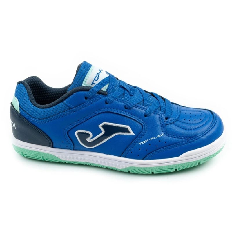 Joma buty sportowe piłkarskie Top Flex 2604 halowe dziecięce niebieskie