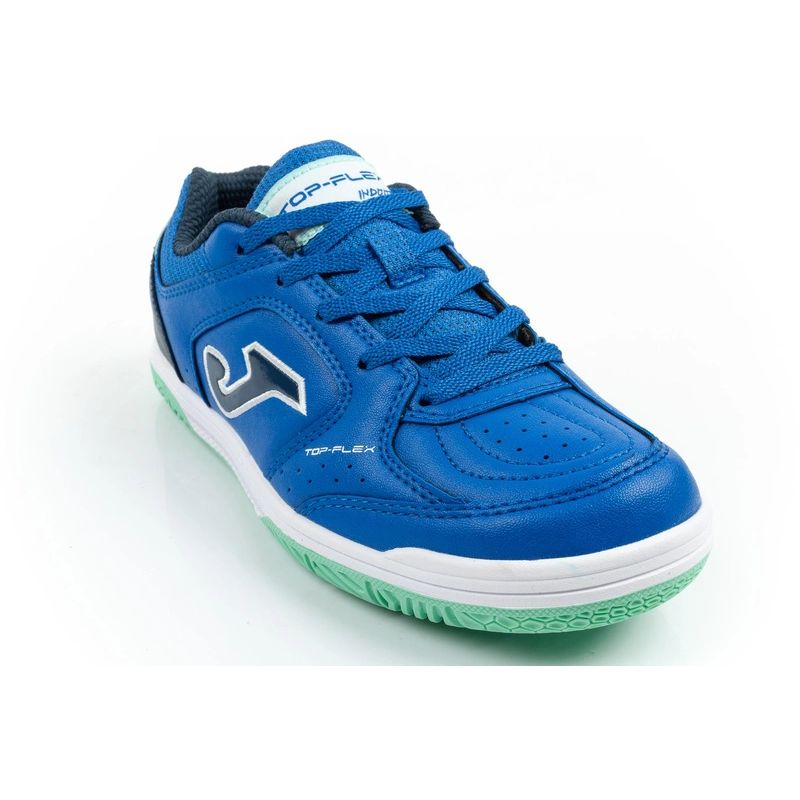 Joma buty sportowe piłkarskie Top Flex 2604 halowe dziecięce niebieskie - obrazek 2