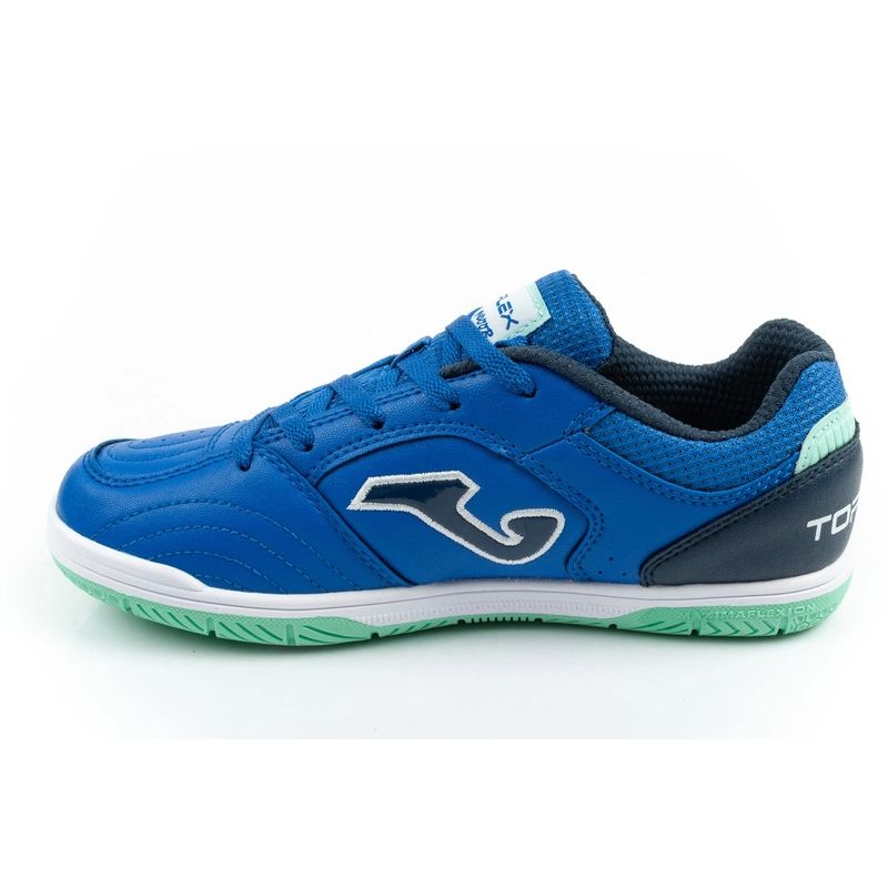 Joma buty sportowe piłkarskie Top Flex 2604 halowe dziecięce niebieskie - obrazek 3