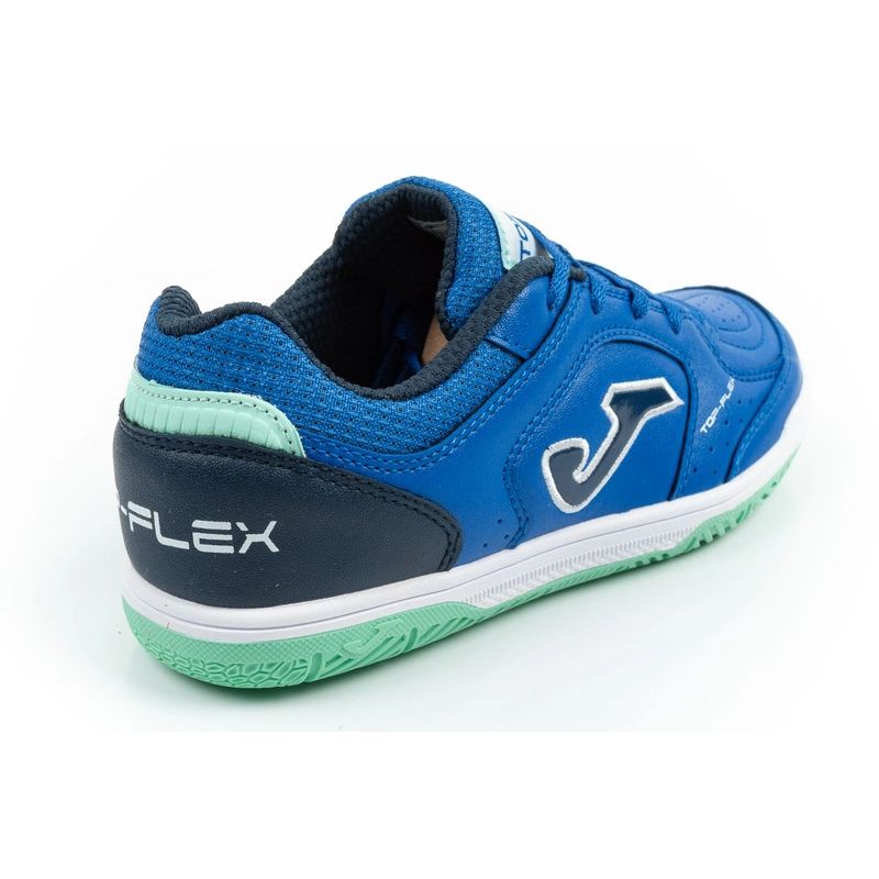 Joma buty sportowe piłkarskie Top Flex 2604 halowe dziecięce niebieskie - obrazek 4