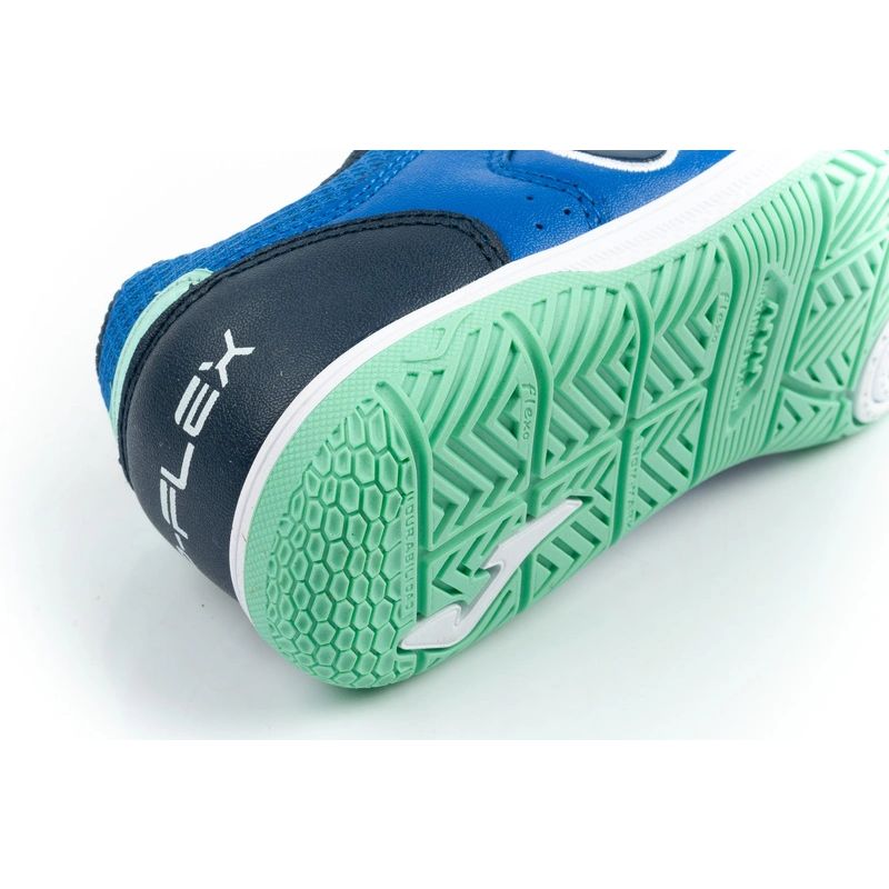 Joma buty sportowe piłkarskie Top Flex 2604 halowe dziecięce niebieskie - obrazek 6