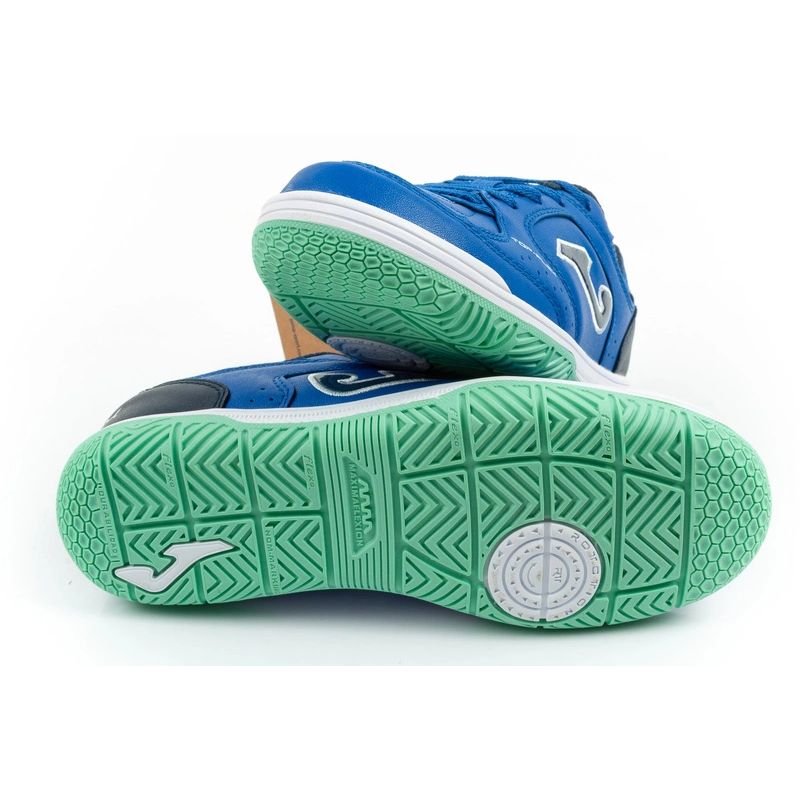 Joma buty sportowe piłkarskie Top Flex 2604 halowe dziecięce niebieskie - obrazek 9