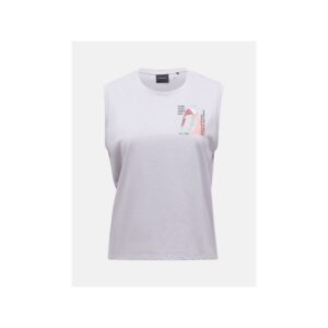 Koszulka damska PEAK PERFORMANCE W Explore Graphic Sleeveless kolor szary