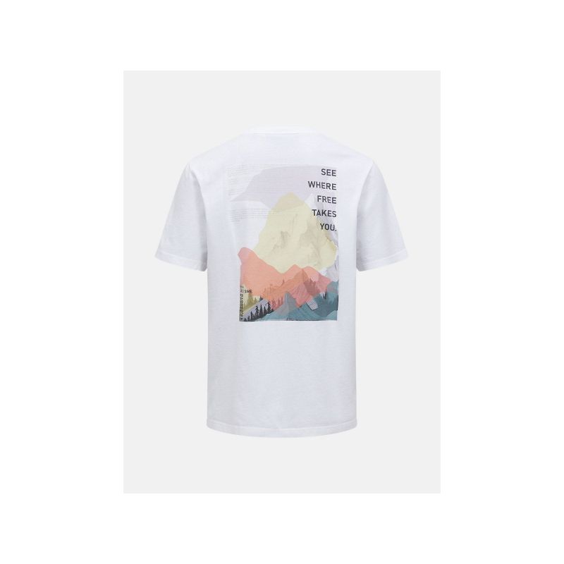Koszulka męska PEAK PERFORMANCE M Original Graphic Tee kolor biały - obrazek 3