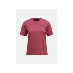 Koszulka damska PEAK PERFORMANCE W Original Small Logo Tee kolor czerwony