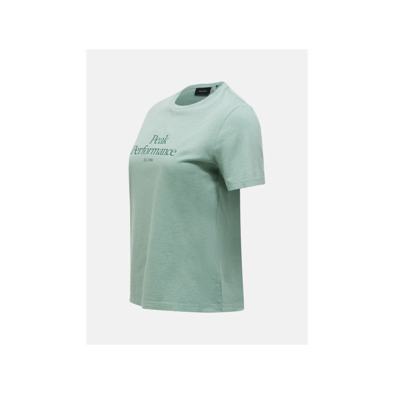 Koszulka damska PEAK PERFORMANCE W Original Tee kolor zielony - obrazek 3