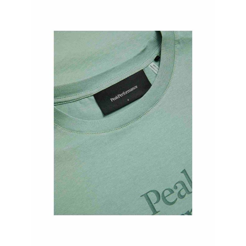 Koszulka damska PEAK PERFORMANCE W Original Tee kolor zielony - obrazek 4