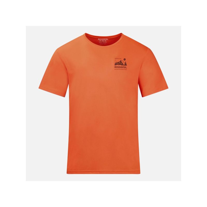 Koszulka męska ROSSIGNOL M Graphic Active Tee pomarańczowa - obrazek 6