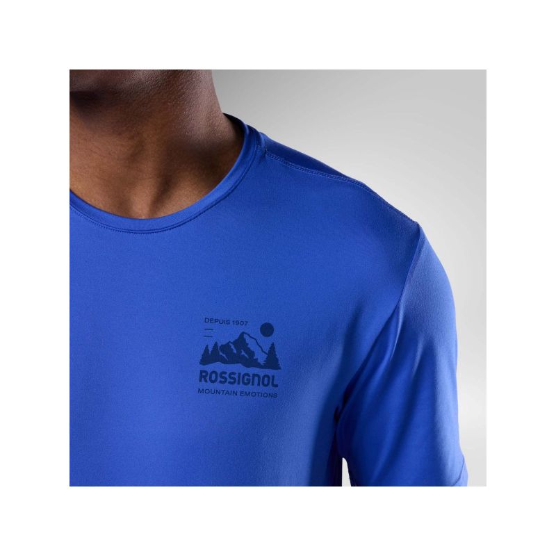Koszulka męska ROSSIGNOL M Graphic Active Tee niebieska - obrazek 5