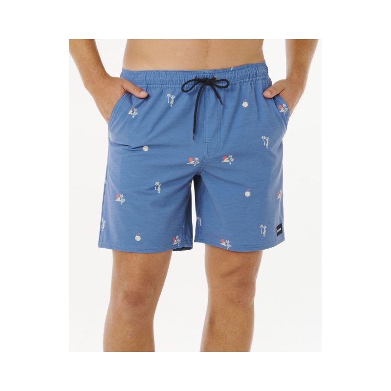 Boardshorty męskie RIP CURL Skelly Breach Volley niebieskie