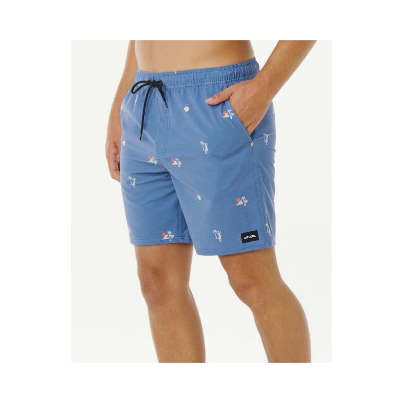 Boardshorty męskie RIP CURL Skelly Breach Volley niebieskie - obrazek 2