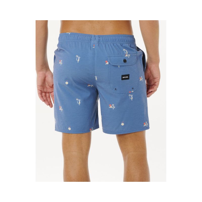 Boardshorty męskie RIP CURL Skelly Breach Volley niebieskie - obrazek 3