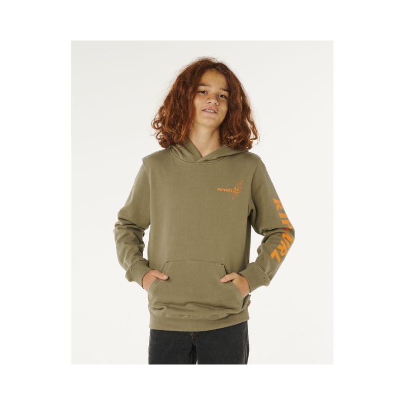 Bluza chłopięca RIP CURL Eternal Shred Art Hood-Boy zielona