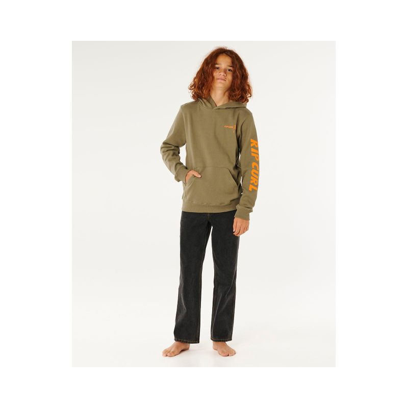 Bluza chłopięca RIP CURL Eternal Shred Art Hood-Boy zielona - obrazek 3