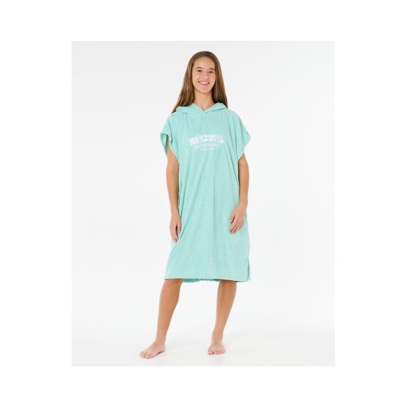 Ponczo dziewczęce RIP CURL Classic Surf Hooded Towel-Girl zielone