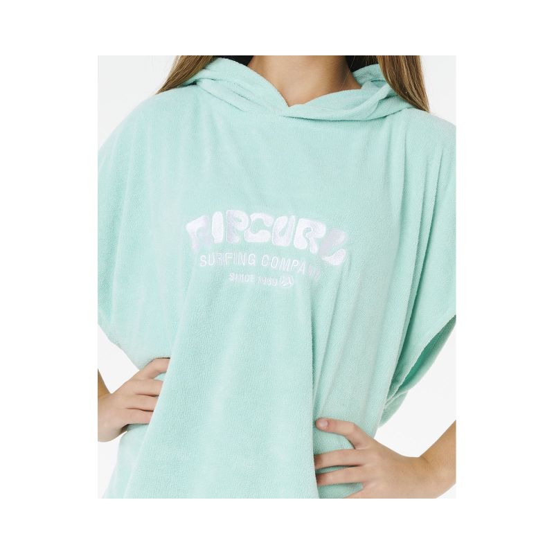 Ponczo dziewczęce RIP CURL Classic Surf Hooded Towel-Girl zielone - obrazek 4