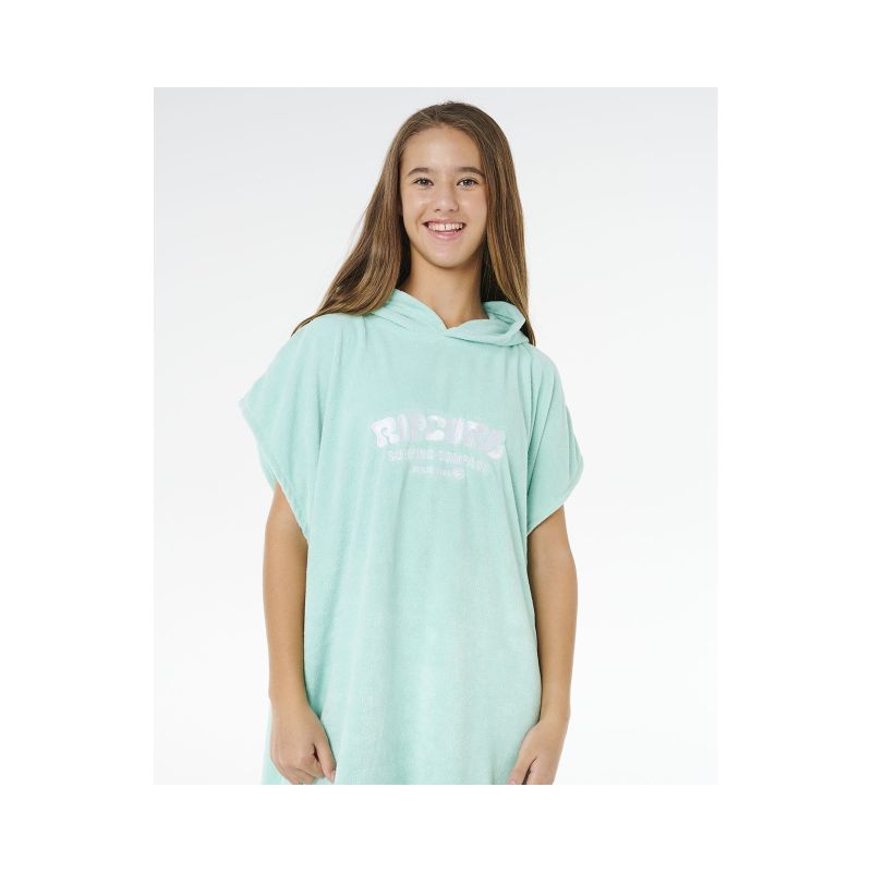 Ponczo dziewczęce RIP CURL Classic Surf Hooded Towel-Girl zielone - obrazek 5