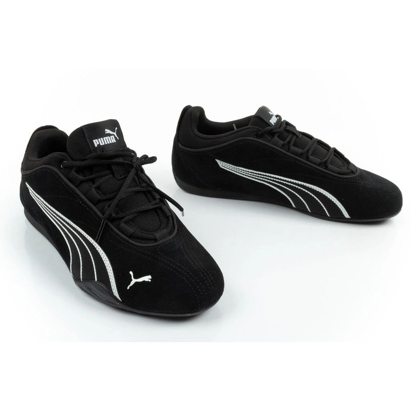 Puma buty damskie sportowe Catch Soleil SD czarne skóra naturalna modne - obrazek 5