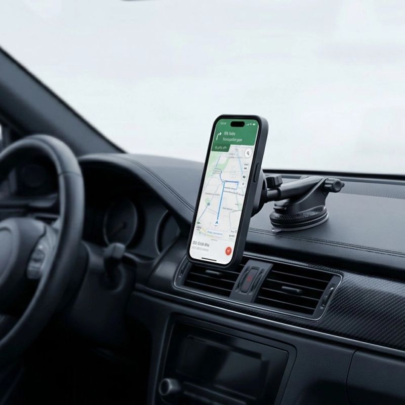 Uchwyt samochodowy Tech-Protect V20 MagSafe na szybę / kratkę nawiewu / deskę rozdzielczą 25W QI2.2 - czarny - obrazek 8