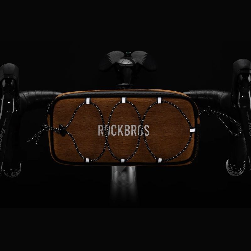 Torba na kierownicę 1,9L Rockbros TL001 ROAD TO SKY wodoodporna – pomarańczowa - obrazek 11