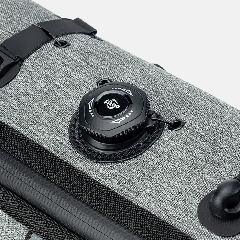 Torba na kierownicę 1,5L Rockbros TL002 ROAD TO SKY wodoodporna – szara - obrazek 4