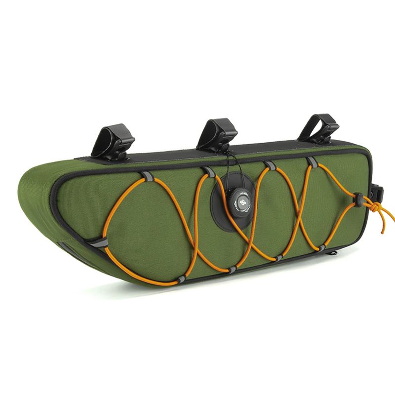 Torba pod ramę 2L Rockbros TL003 ROAD TO SKY wodoodporna – zielona - obrazek 2