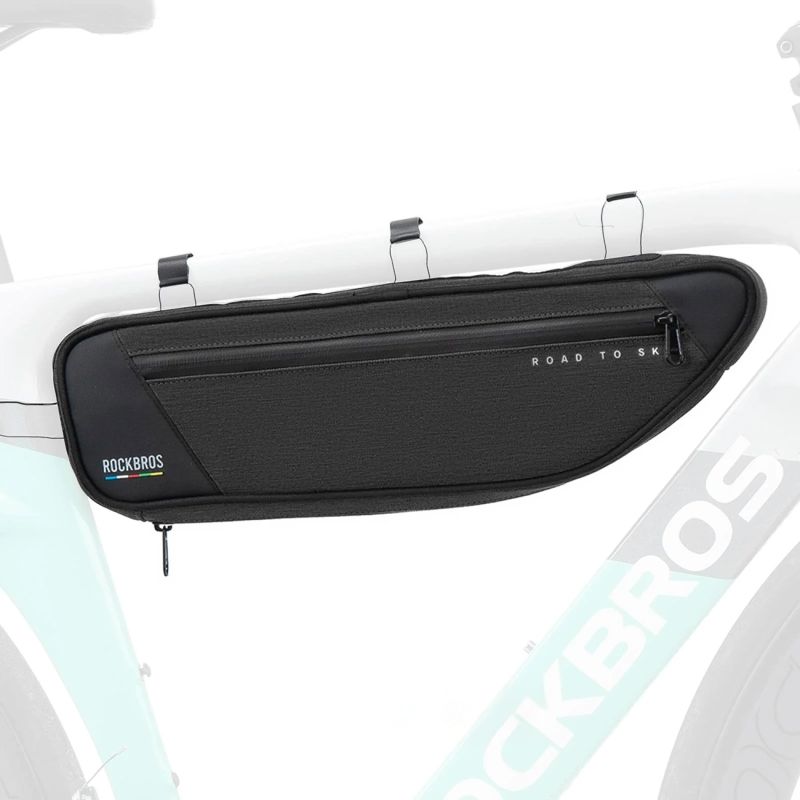 Torba pod ramę 2L Rockbros TL003 ROAD TO SKY wodoodporna – czarna