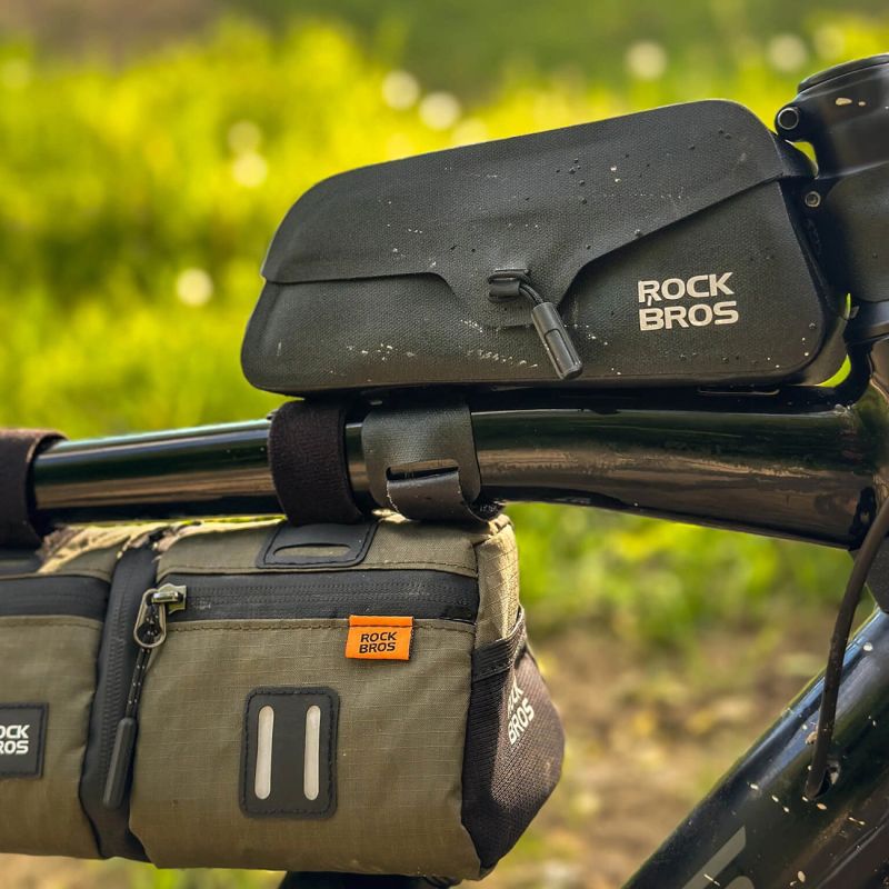 Torba rowerowa Rockbros AS-134 ROAD TO SKY wodoodporna na ramę 0,6 l - czarna - obrazek 12