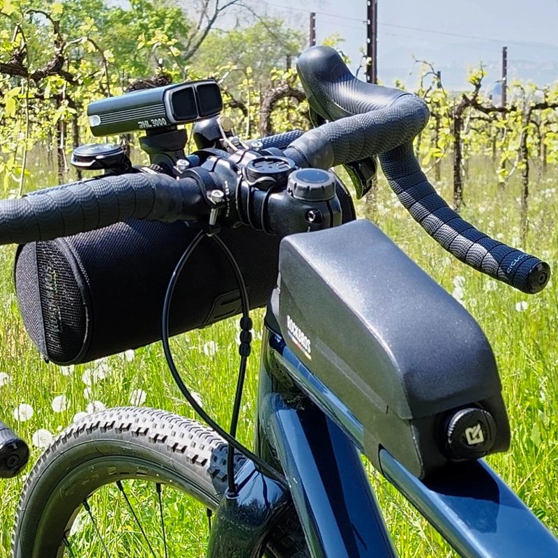 Torba rowerowa Rockbros AS-134 ROAD TO SKY wodoodporna na ramę 0,6 l - czarna - obrazek 13