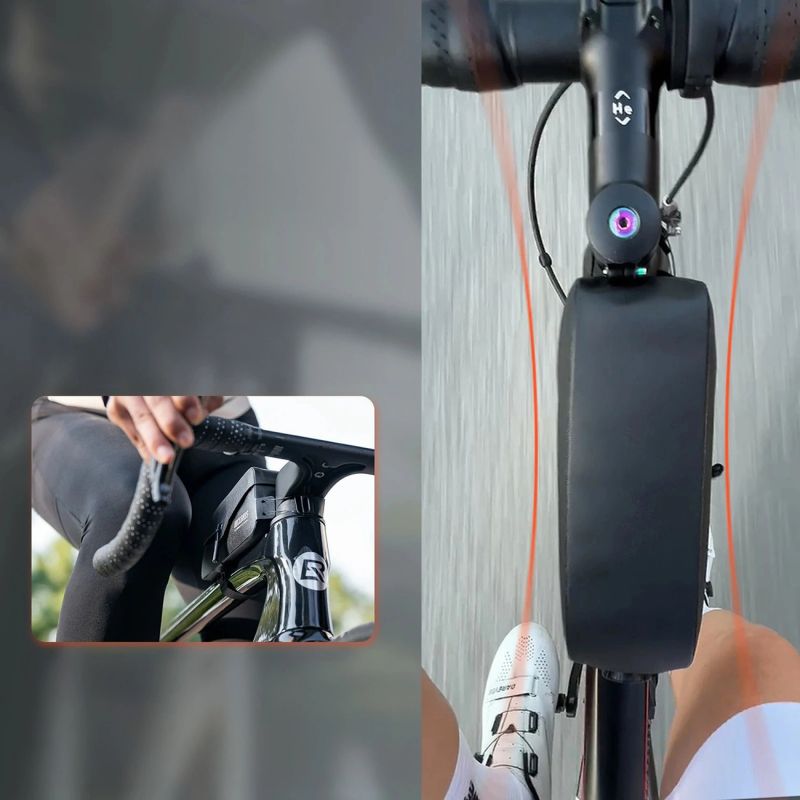 Torba rowerowa Rockbros AS-134 ROAD TO SKY wodoodporna na ramę 0,6 l - czarna - obrazek 15