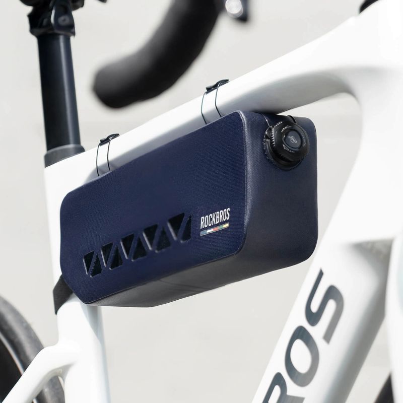 Torba rowerowa Rockbros AS-140 ROAD TO SKY wodoodporna pod ramę 1,7 l - niebieska - obrazek 3