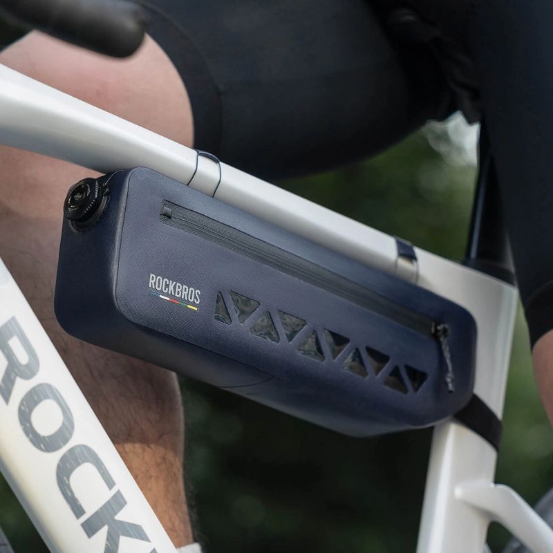 Torba rowerowa Rockbros AS-140 ROAD TO SKY wodoodporna pod ramę 1,7 l - niebieska - obrazek 4