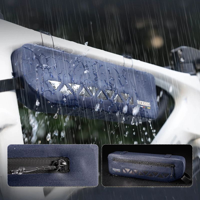 Torba rowerowa Rockbros AS-140 ROAD TO SKY wodoodporna pod ramę 1,7 l - niebieska - obrazek 6