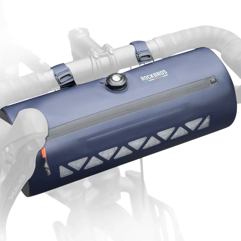 Torba rowerowa Rockbros AS-144 ROAD TO SKY na kierownicę wodoodporna 4 l - niebieska