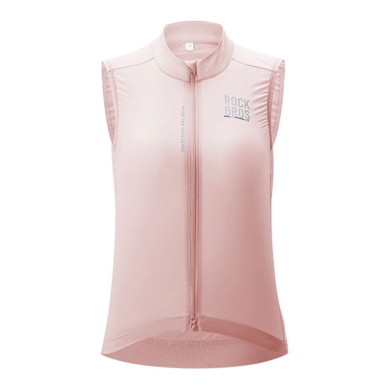 Kamizelka rowerowa Rockbros TLMJ003 ROAD TO SKY damska lekka oddychająca M - różowa - obrazek 2