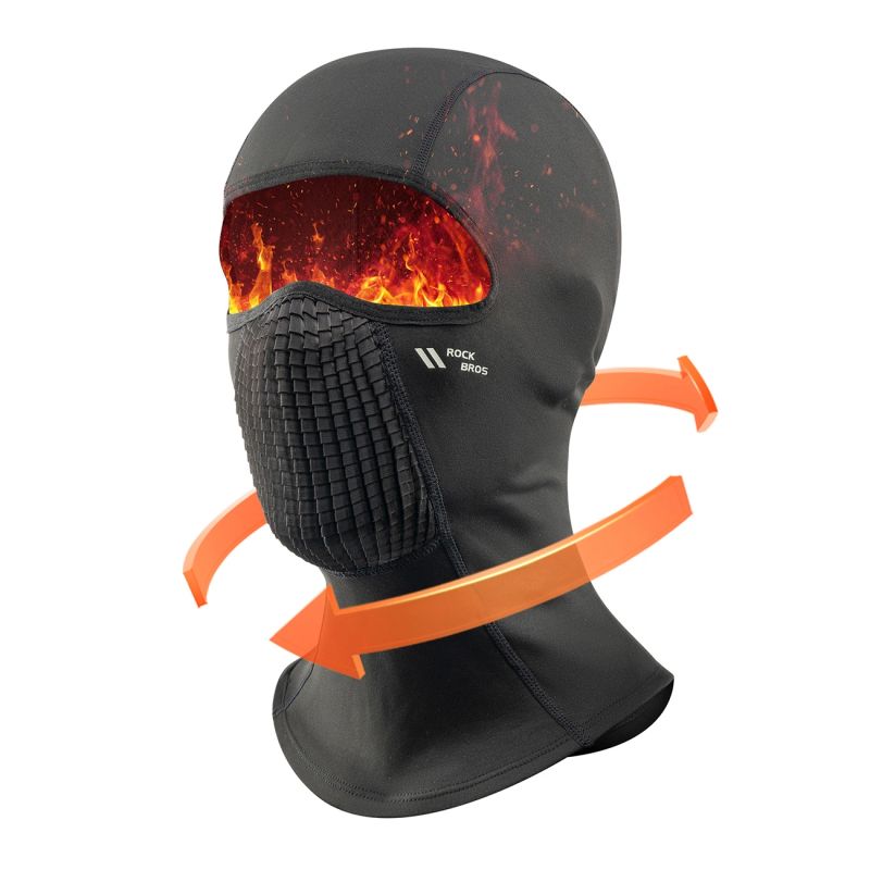 Kominiarka rowerowa Rockbros LF25699 polarowa - czarna - obrazek 3