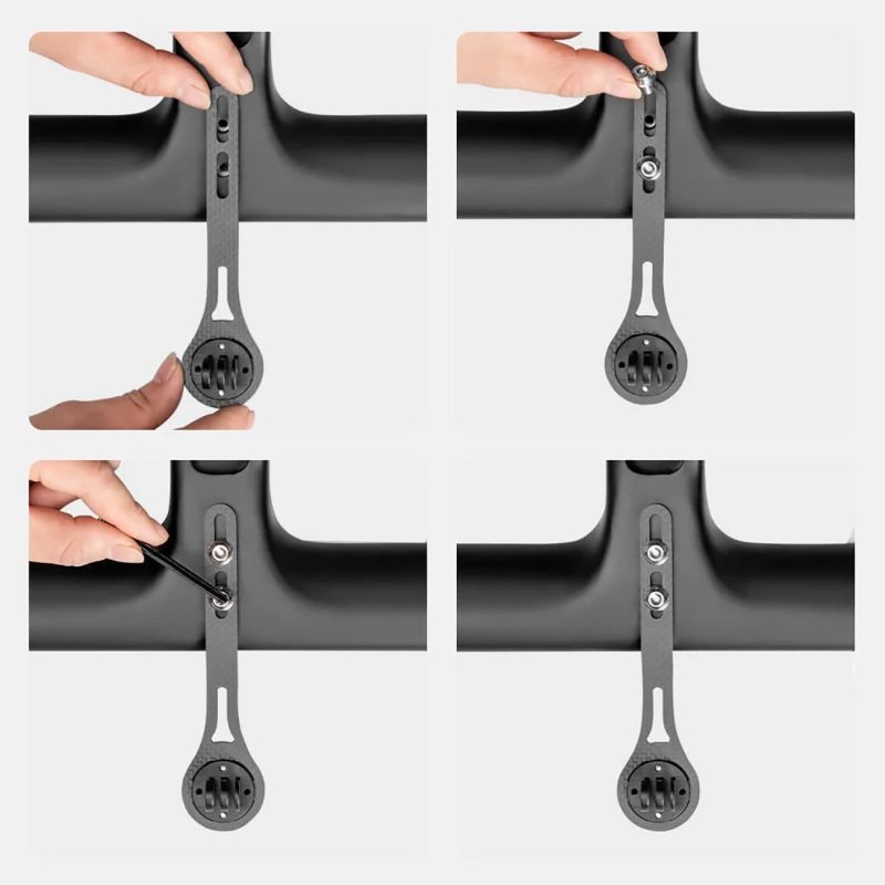 Uchwyt na licznik rowerowy Rockbros FK-307S nylon - czarny - obrazek 6