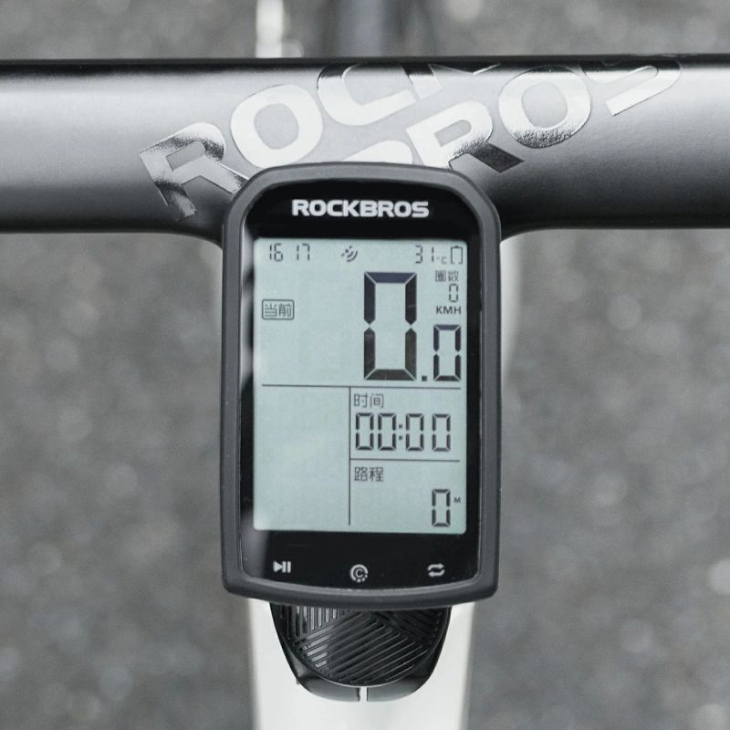 Uchwyt na licznik rowerowy Rockbros WT-2 z miejscem na AirTag - czarny - obrazek 5