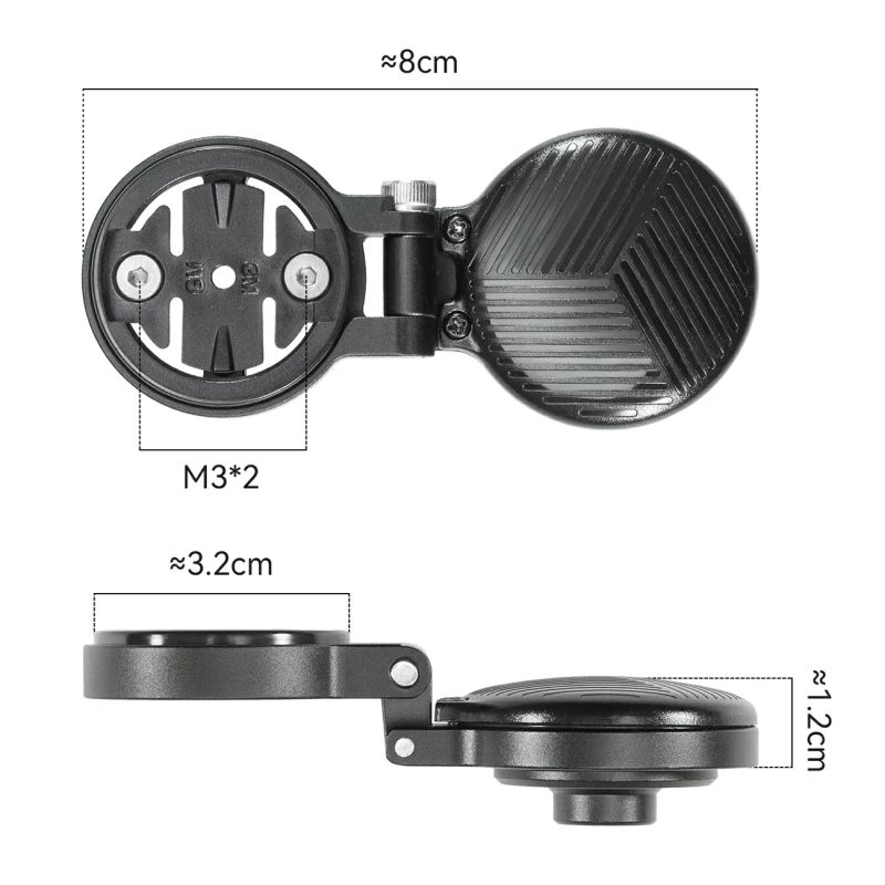 Uchwyt na licznik rowerowy Rockbros WT-2 z miejscem na AirTag - czarny - obrazek 12