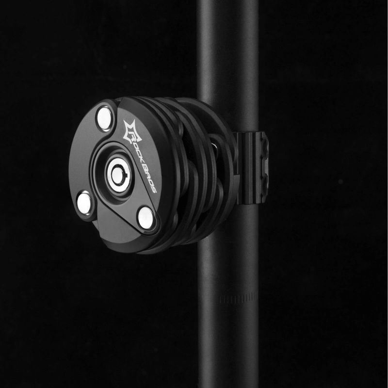 Zapięcie rowerowe Rockbros WL798 składane U-lock - czarne - obrazek 2