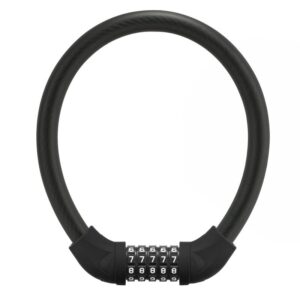 Zapięcie rowerowe Rockbros RKS870-BK na szyfr linka stalowa 85 cm - czarne