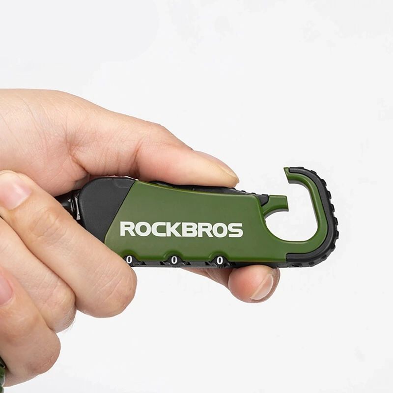 Zapięcie rowerowe Rockbros RBK6N na szyfr - czarne - obrazek 10