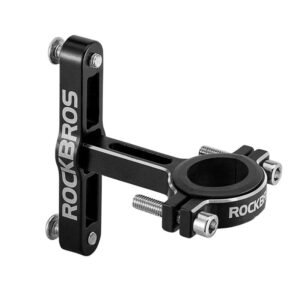 Adapter koszyka na bidon Rockbros KS-416 aluminiowy regulowany - czarny